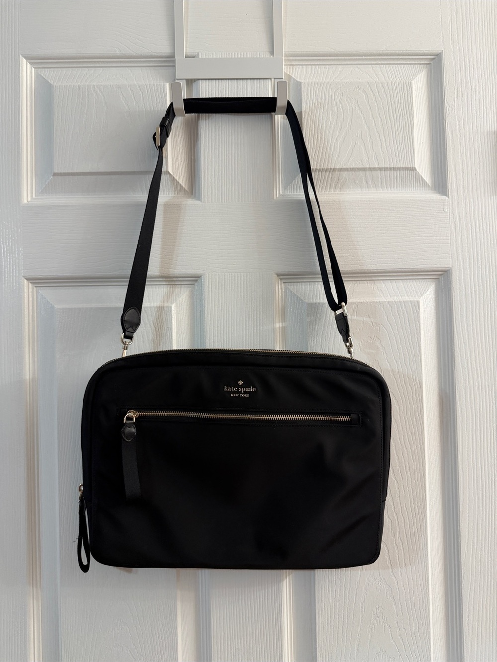 kate spade Black Nylon Messenger Crossbody Bag